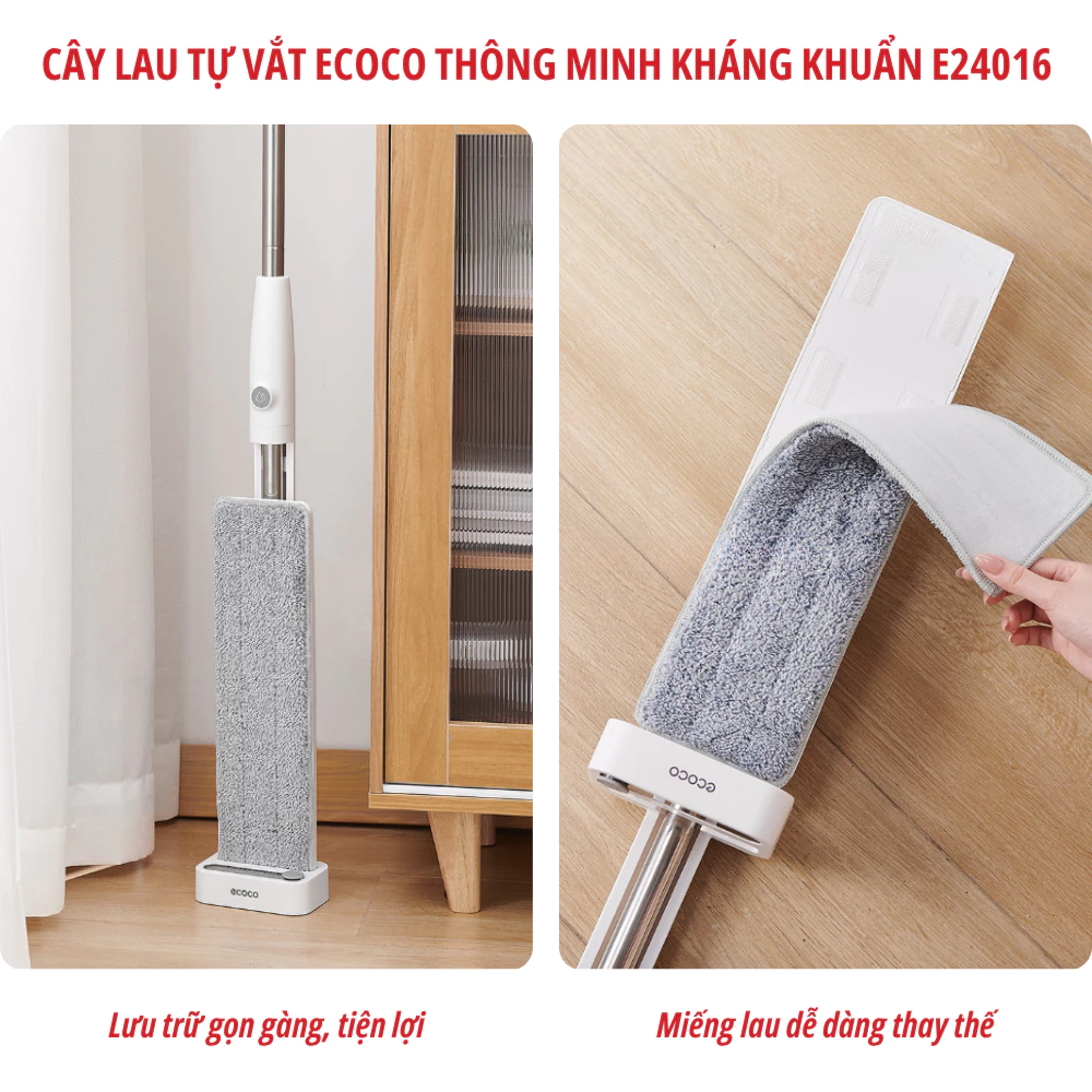 Miếng lau sàn ngang 40cm x rộng 10cm - dùng cho cây lau ECOCO E24016
