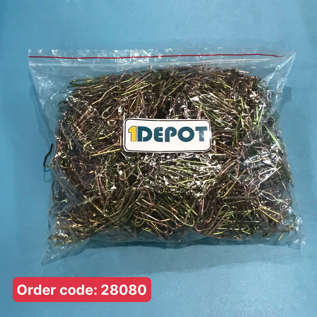 Móc sắt chữ S treo rèm, kích thước dày 33mm, rộng 15mm (1.000 cái/gói)