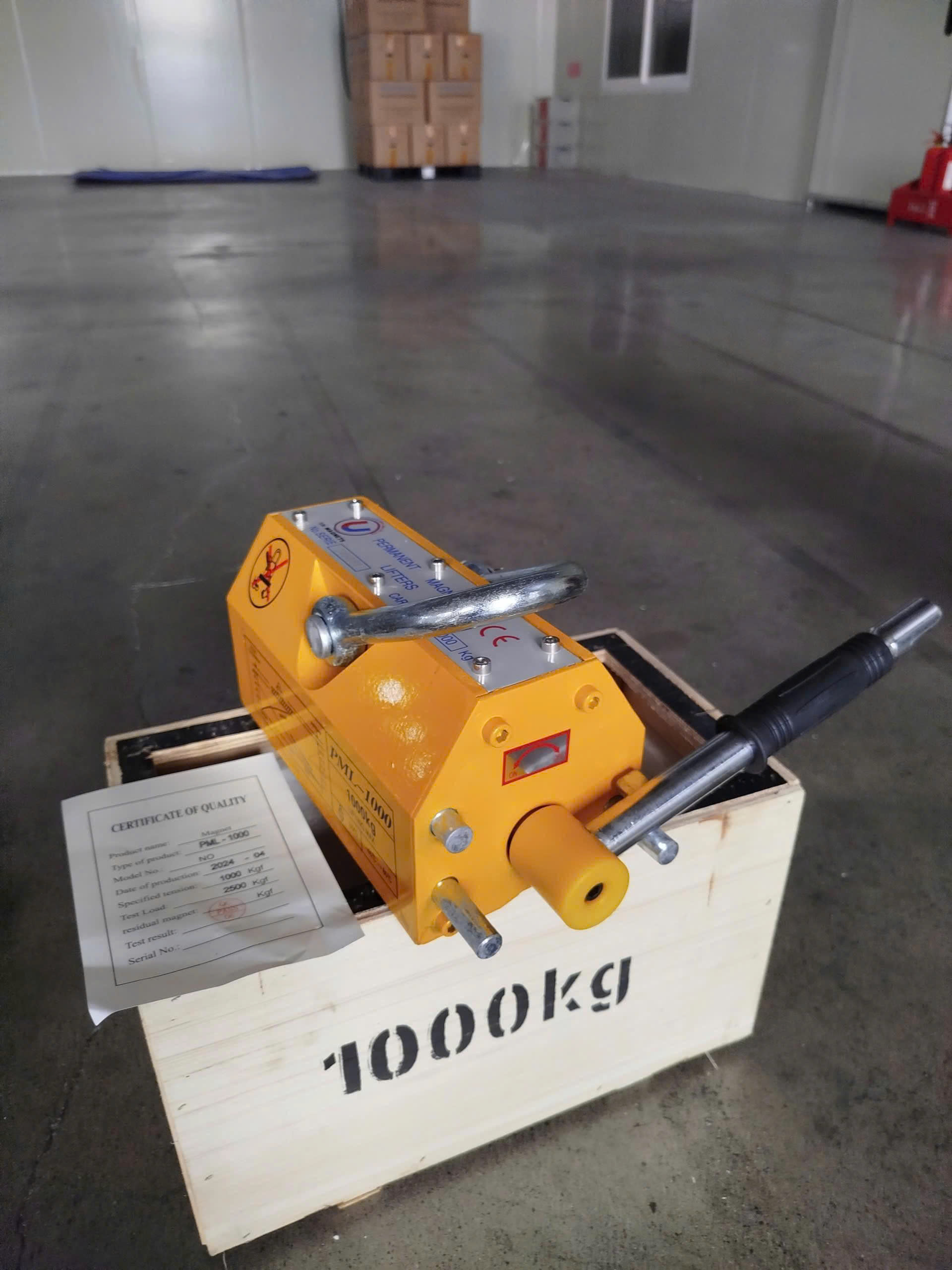 Nam châm nâng tay gạt 1000Kg