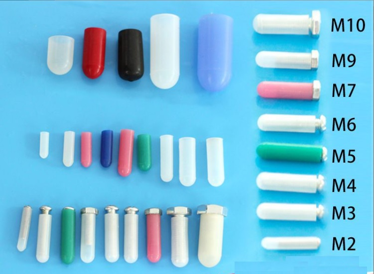 Nắp silicone chụp đầu ren phi M6*13, màu trắng (50cái/ gói)