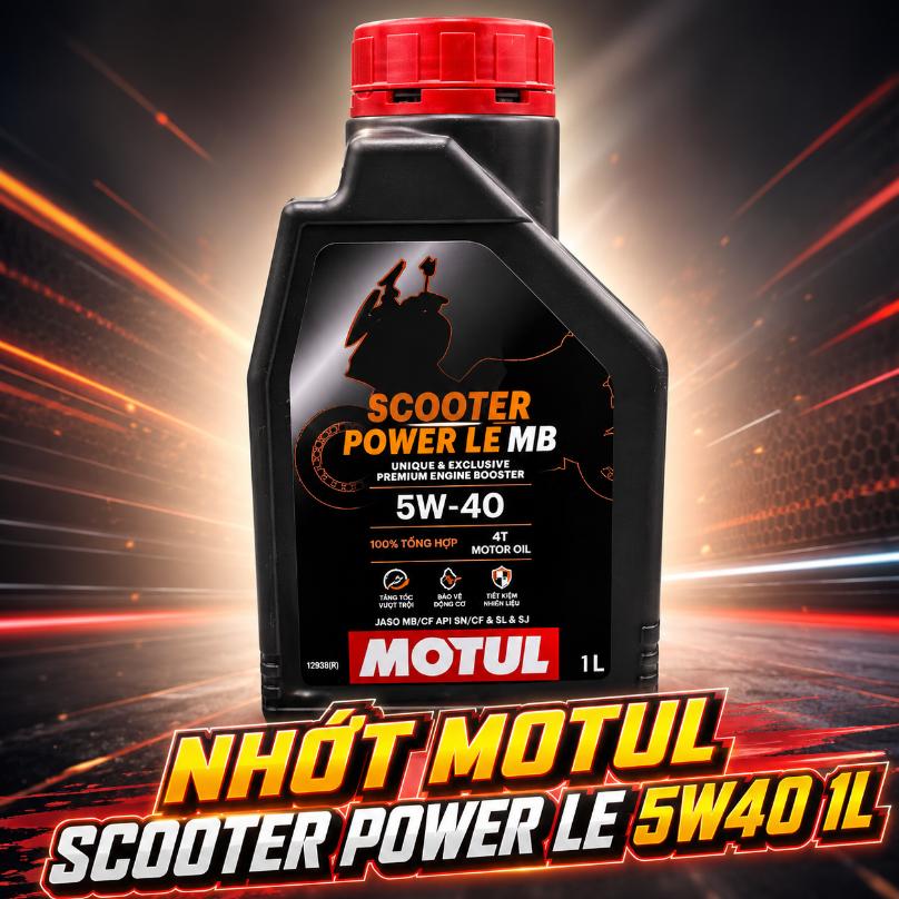 Nhớt Motul Scooter Power LE 5W40 1L