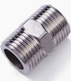 Nối 2 đầu inox 304, ren ngoài M21-M21