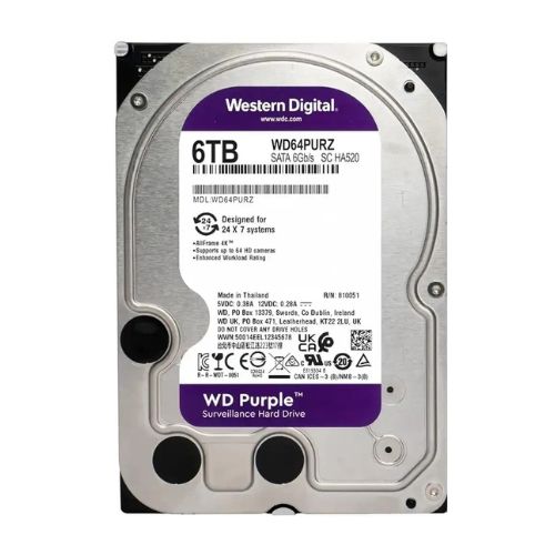 Ổ cứng Western Digital WD Purple 6TB WD64PURZ