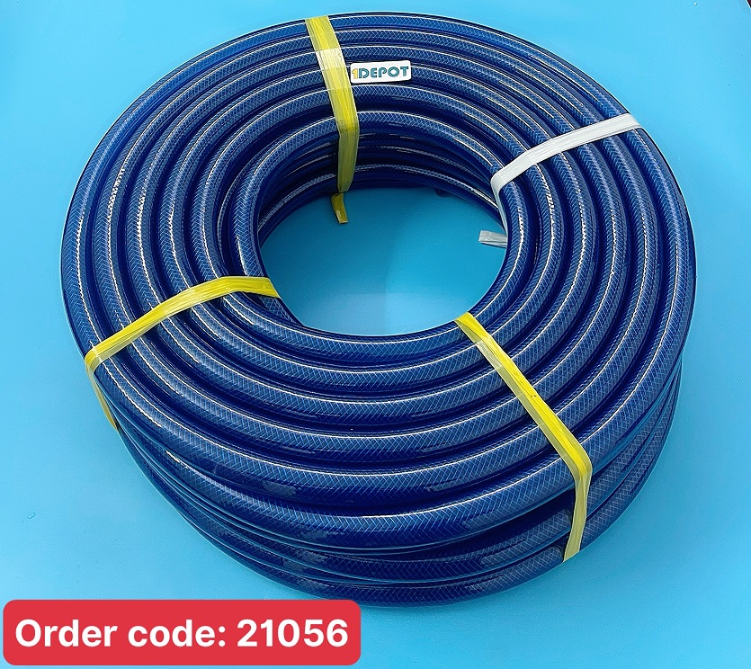 Ống nhựa PVC lưới mềm ø27mm màu xanh dương, 45 m/cuộn/10kg