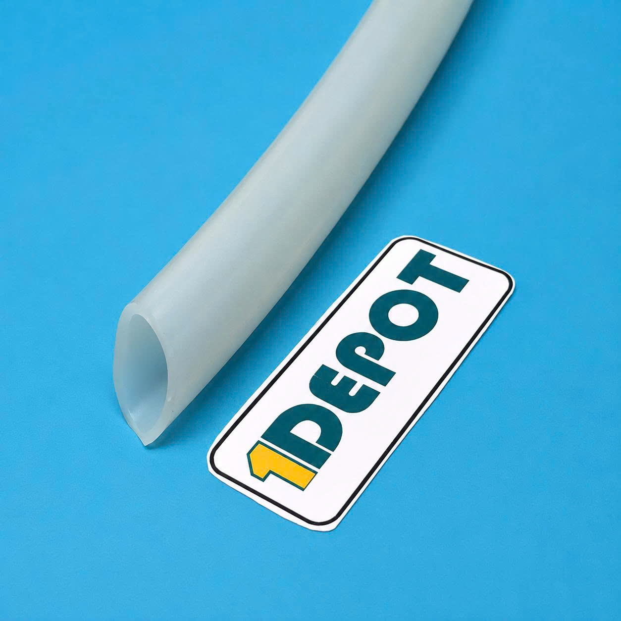 Ống silicone đường kính 16x20mm màu trắng