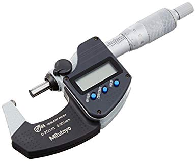 Panme đo ngoài điện tử đo ống Mitutoyo 395-251-30, 0-25mm/0.001mm (1 đầu cầu)