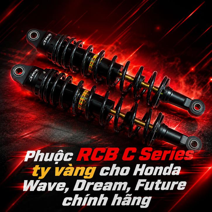 Phuộc RCB C Series ty vàng cho Honda Wave, Dream, Future chính hãng 070628