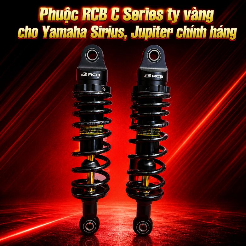 Phuộc RCB C Series ty vàng cho Yamaha Sirius, Jupiter chính hãng 070627