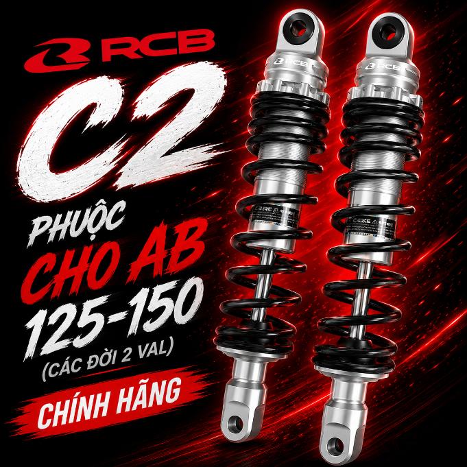 Phuộc RCB C2 cho AB 125-150 các đời 2 val chính hãng 071064
