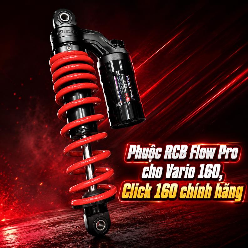 Phuộc RCB Flow Pro cho Vario 160, Click 160 chính hãng  071119