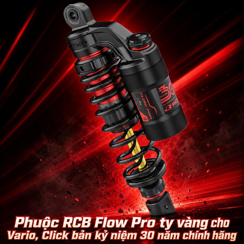 Phuộc RCB Flow Pro ty vàng cho Vario, Click bản kỷ niệm 30 năm chính hãng 071098