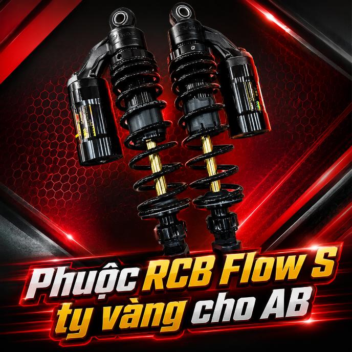 Phuộc RCB Flow S ty vàng cho AB 071107
