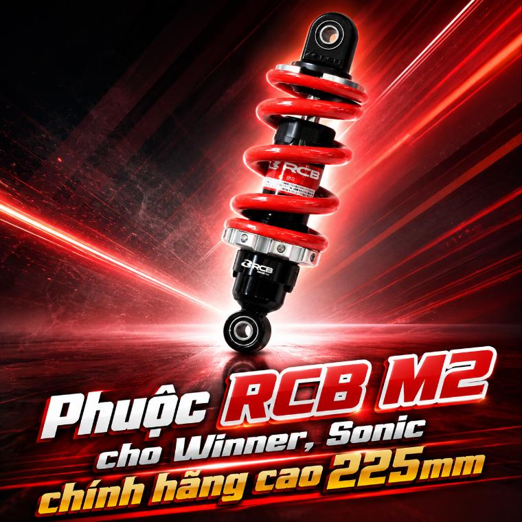 Phuộc RCB M2 cho Winner, Sonic chính hãng cao 225mm 070472