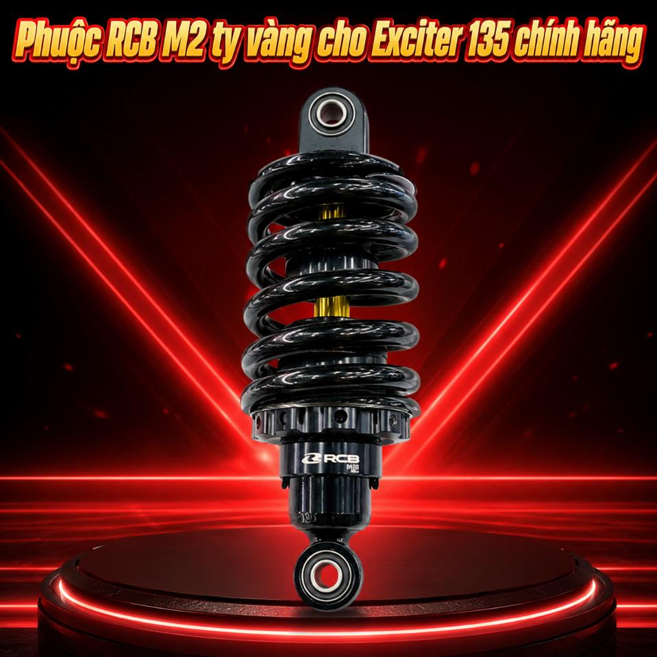 Phuộc RCB M2 ty vàng cho Exciter 135 chính hãng 071140