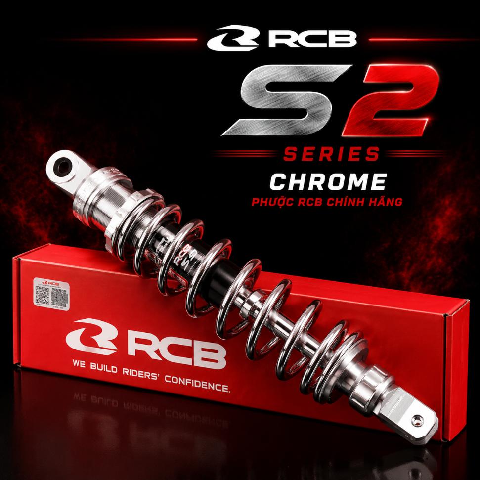 Phuộc RCB S2 Series CROME cho Vario, Click, Vision, Lead, SH Mode 071189