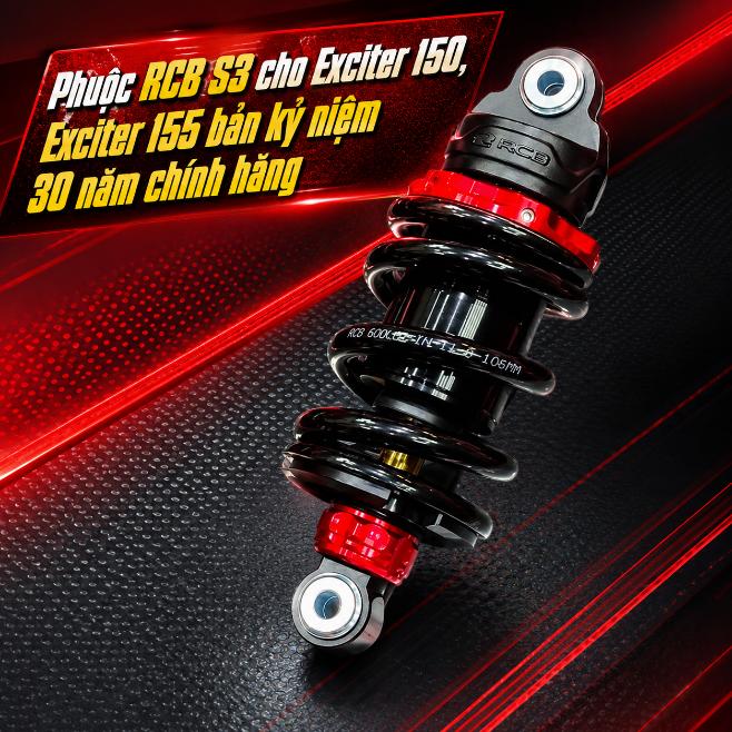 Phuộc RCB S3 cho Exciter 150, Exciter 155 bản kỷ niệm 30 năm chính hãng 071099
