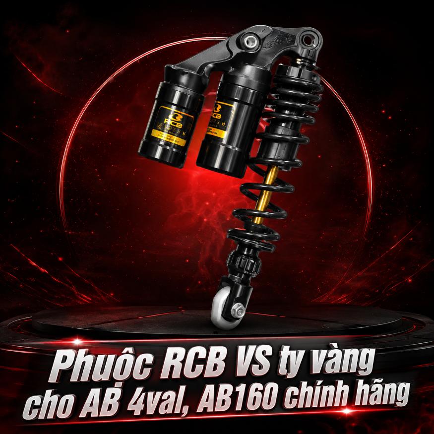 Phuộc RCB VS ty vàng cho AB 4val, AB160 chính hãng 070508
