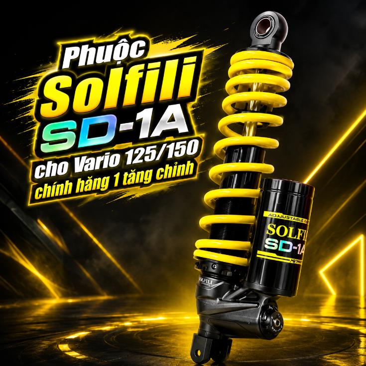 Phuộc Solfili SD-1A cho Vario 125/150 chính hãng 1 tầng chỉnh 071148