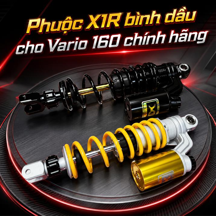Phuộc X1R bình dầu cho Vario 160 chính hãng KG071016 / KG071017
