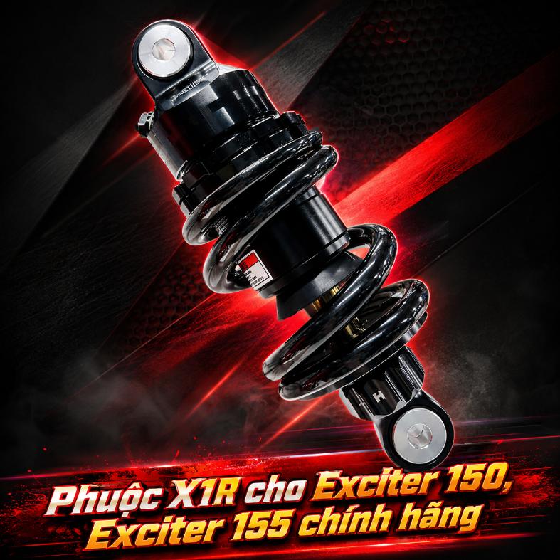 Phuộc X1R cho Exciter 150, Exciter 155 chính hãng KG070954 / KG070953 / KG070952 / KG070951