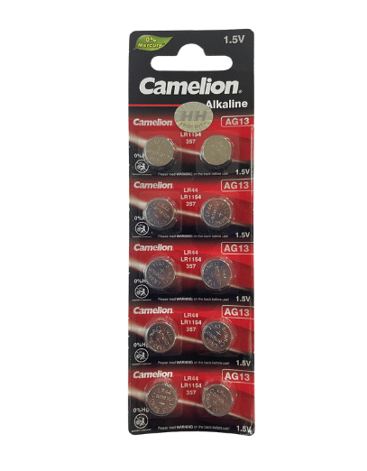 Pin 1.5V Camelion LR44-AG13, vỉ 10 viên