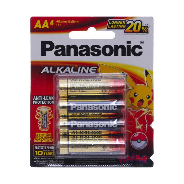Pin AA Alkaline Panasonic LR6T-4BPKV, vỉ 4 viên
