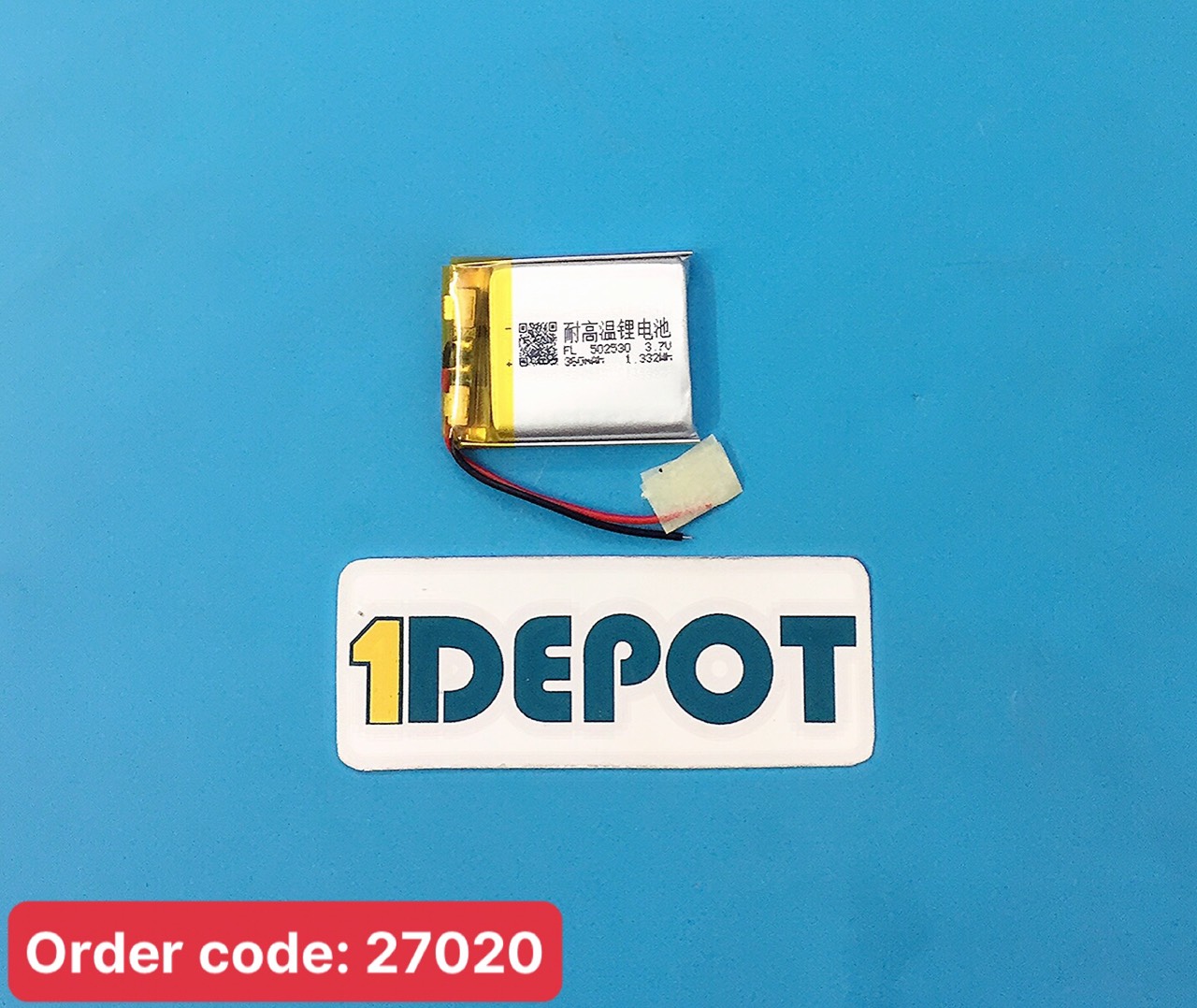 Pin sạc 3.7V 300mAh 502530
