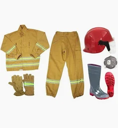 Trang phục PCCC (TT48), gồm: Nón, khẩu trang, quần áo, găng tay, ủng, có tem kiểm định