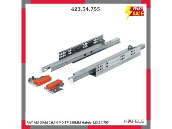 Ray trượt Blum TANDEM giảm chấn 560F5500B 2964352 mở toàn phần,