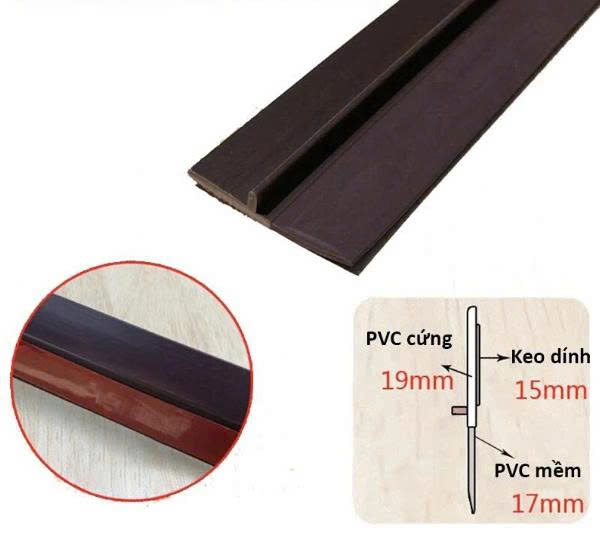 Ron dán chân cửa màu đen (100cm/cây)