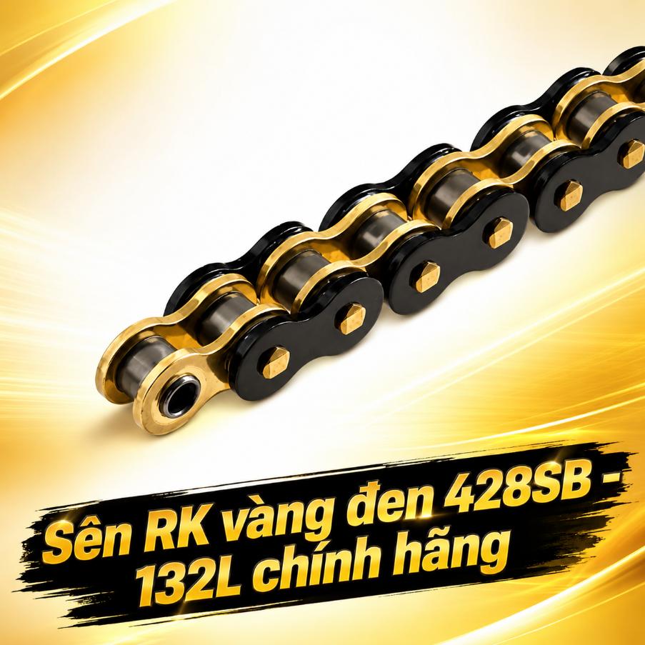 Sên RK vàng đen 428SB - 132L chính hãng 070885