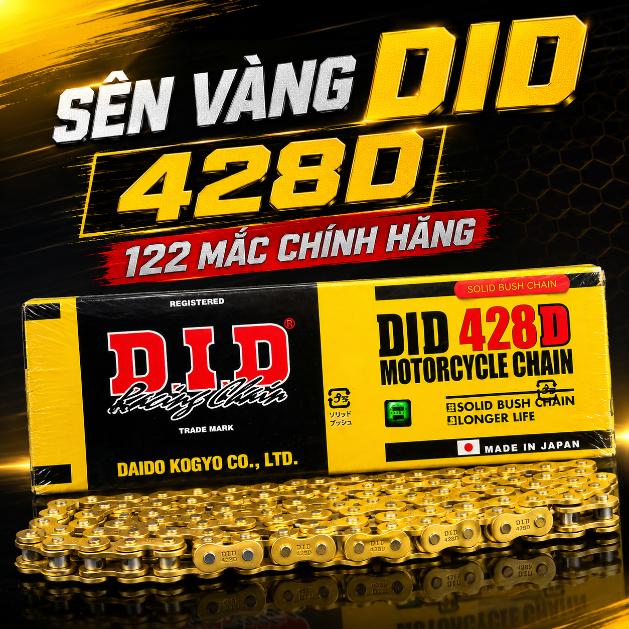 Sên vàng DID 9 ly 428D 122 mắc chính hãng 070946