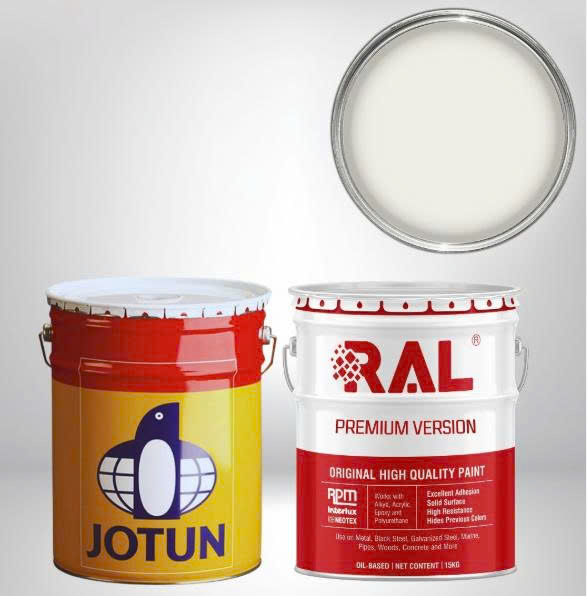 Sơn dầu JOTUN RAL 9010, màu Pure White, 5 lít/lon
