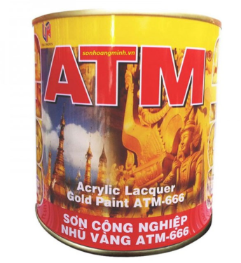 Sơn công nghiệp nhũ vàng ATM 666 - 875ML