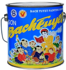 Sơn dầu Bạch Tuyết màu trắng, hộp 3kg