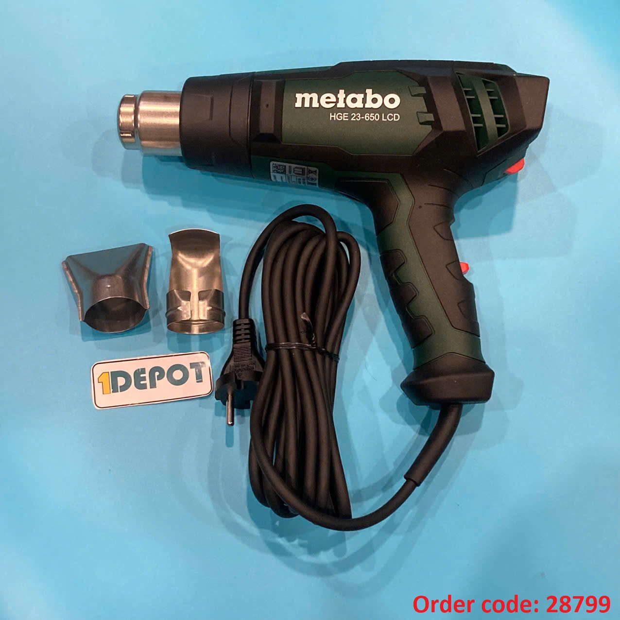 Súng thổi hơi nóng Metabo HGE 23-650 LCD