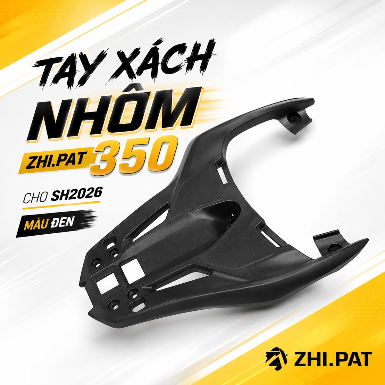 Tay xách nhôm ZHI.PAT 350 màu đen