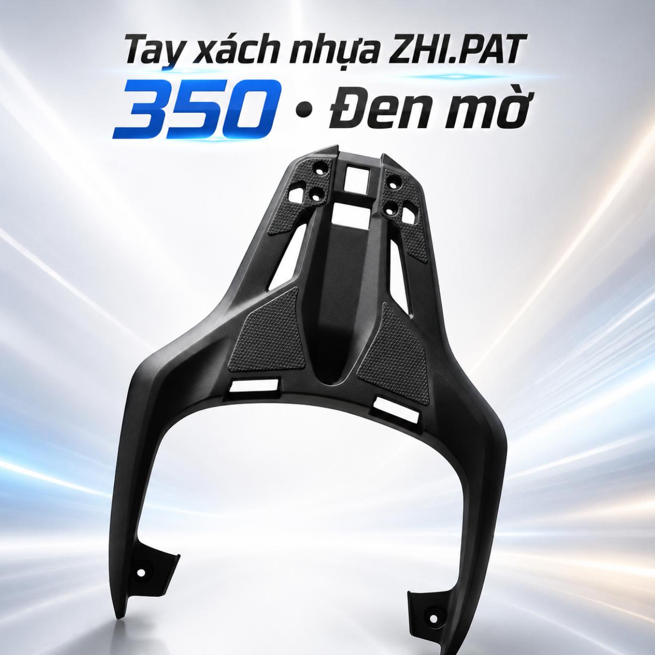 Tay xách nhựa ZHI.PAT 350 màu đen mờ