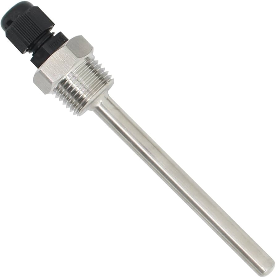 Ống bảo vệ cho cảm biến nhiệt độ G1/2 L=100 , OD=8mm, chất liệu inox 304