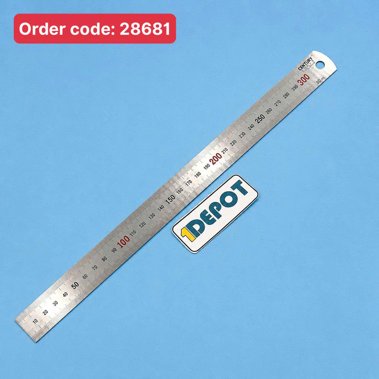 Thước lá inox Century, dài 30cm