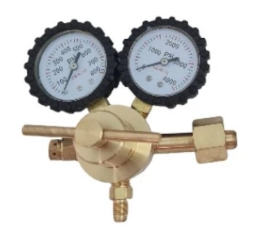 Van giảm áp nito thân đồng, đầu vào ren G5/8, đầu ra ren 1/4 SAE