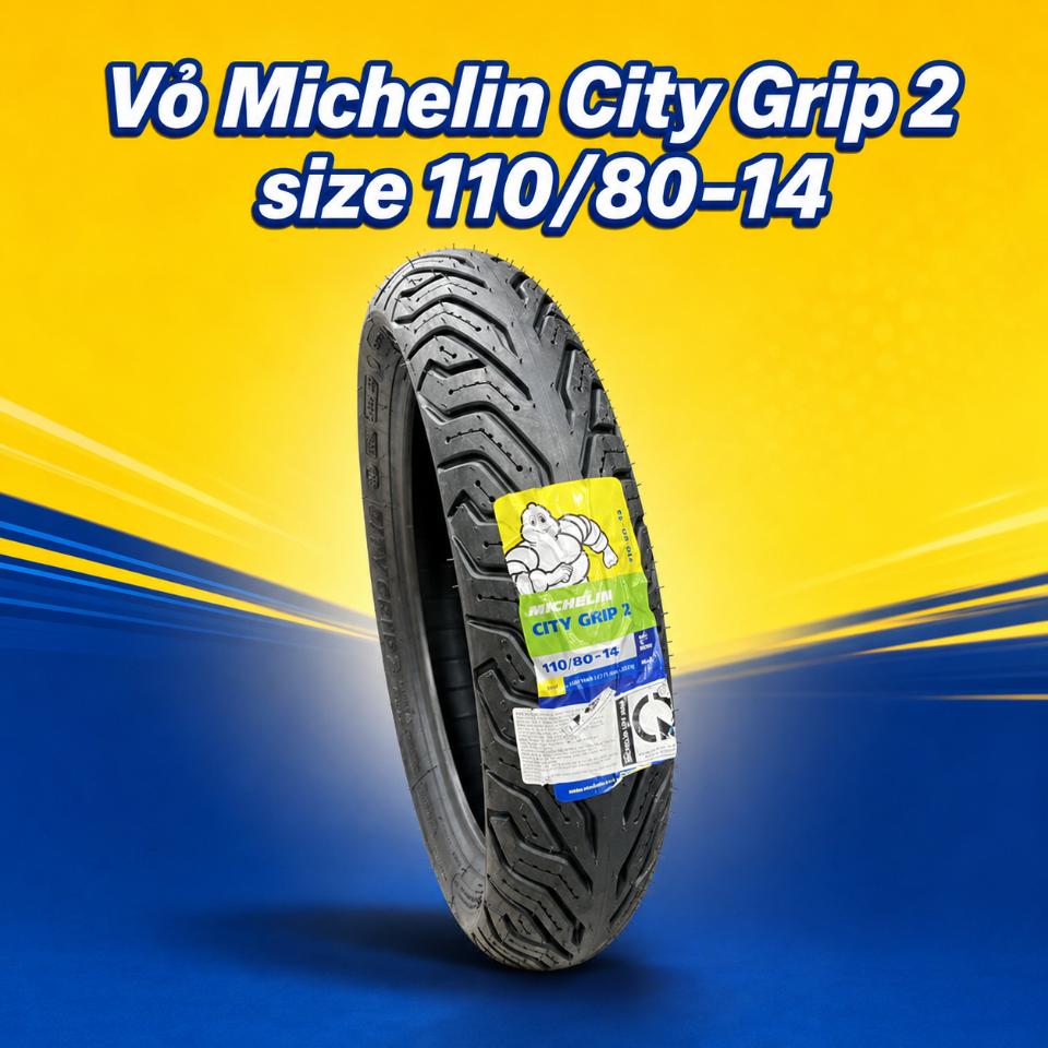 Vỏ Michelin City Grip 2 size 110/80-14