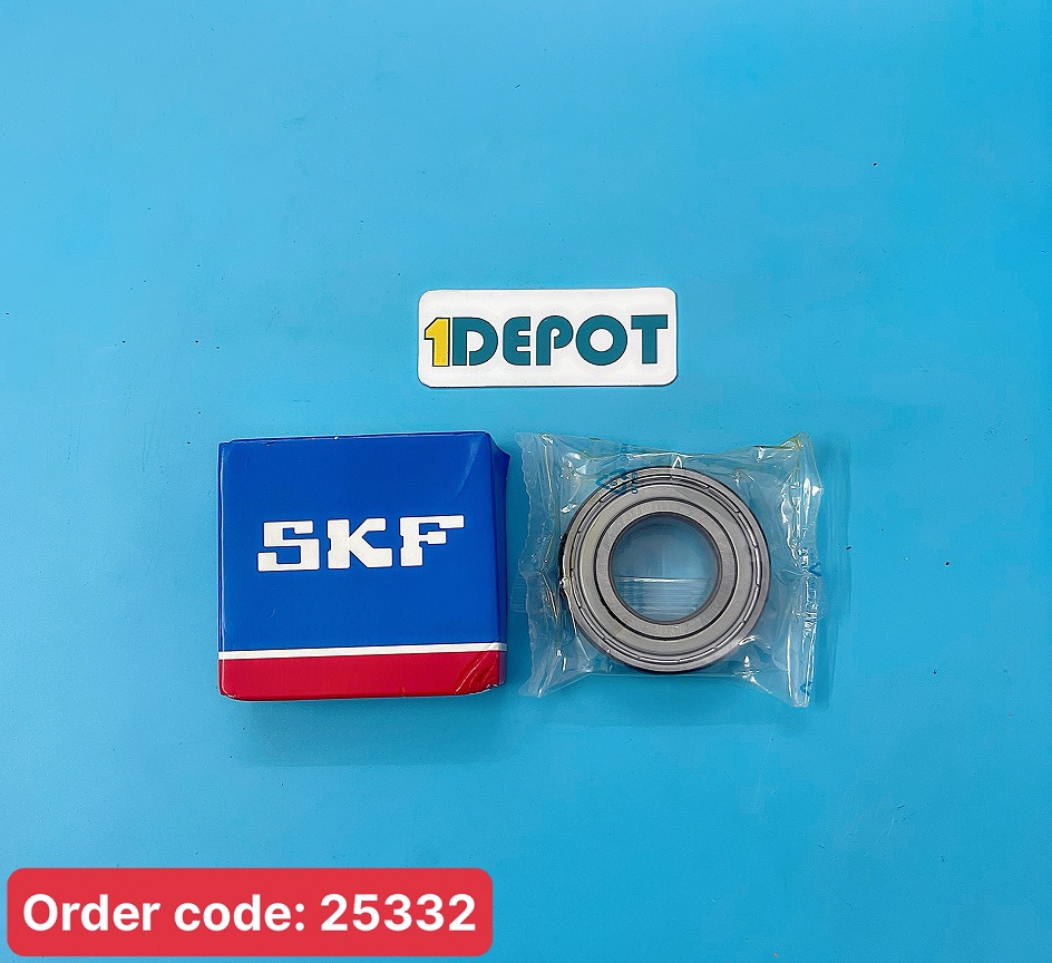 Vòng bi, bạc đạn 47x20x14mm SKF 6204-2Z/C3, nắp bằng thép