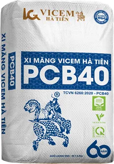 Xi măng Vicem Hà Tiên PCB40, 50kg/bao
