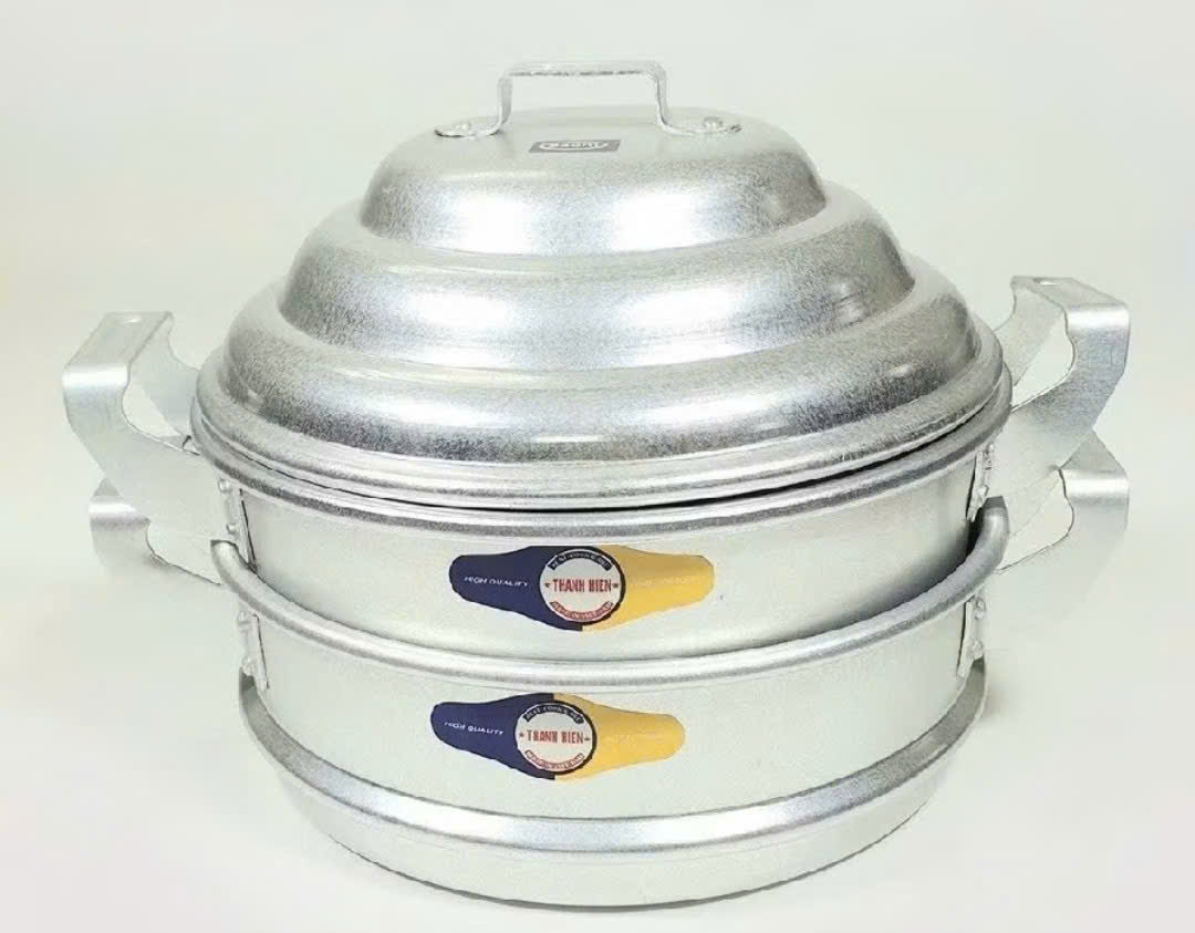 Xửng hấp nhôm 66cm, ngăn cao 27cm, đáy cao 27cm,  gồm 1 ngăn hấp + 1 đáy + 1 nắp